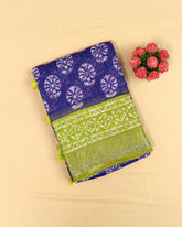SC4350 - Linen With Bandhini Print And Border Stone